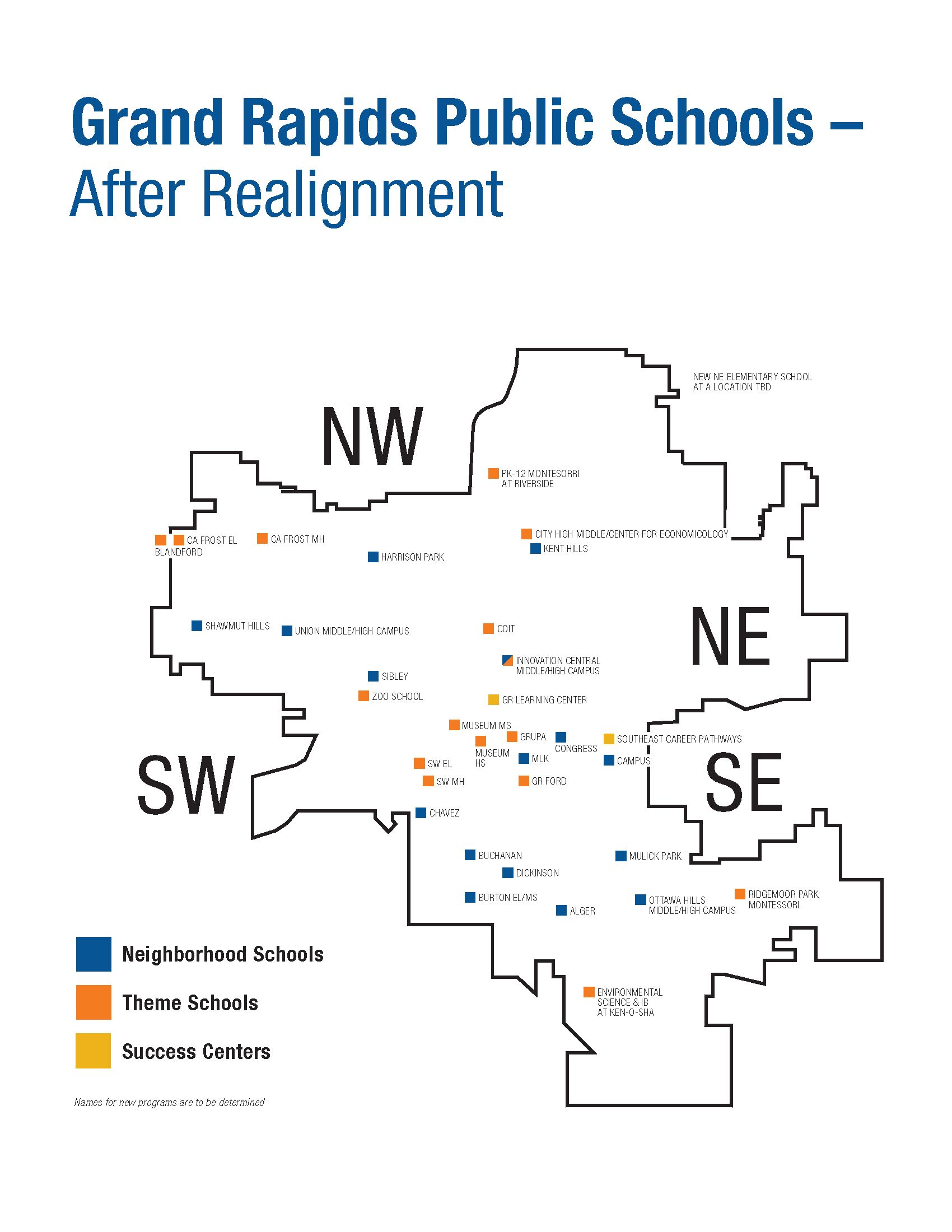 GRPS Quadrant Map - After Realignment