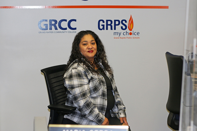 Grand Rapids Learning Center administrative assistant Maria Cerda