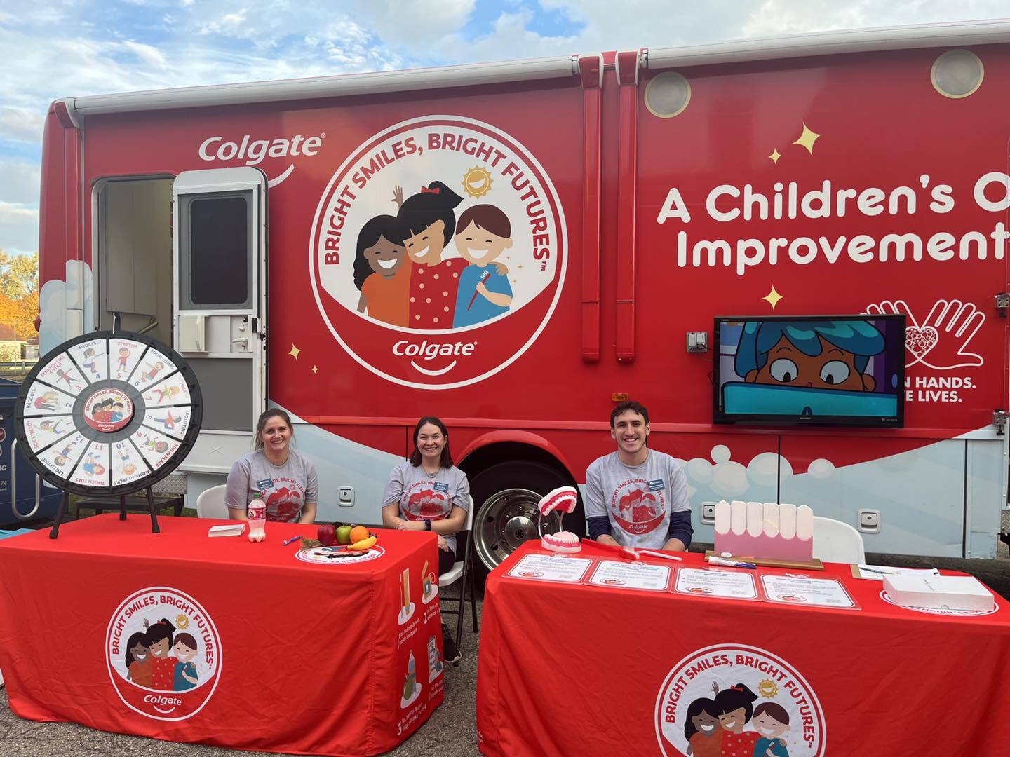 The Colgate Bright Smiles, Bright Futures mobile dental program visited four GRPS schools in four days