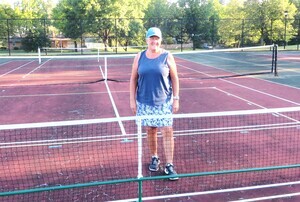 Lori Mann, a Grand Rapids Pickleball Club board member and guest instructor for GRPS physical education teachers