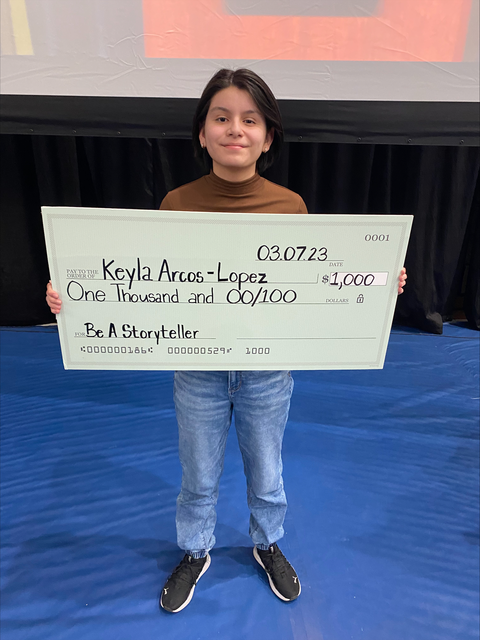 Keyla Arcos-Lopez (Grand Rapids Public Museum Middle School) - $1000 scholarship recipient