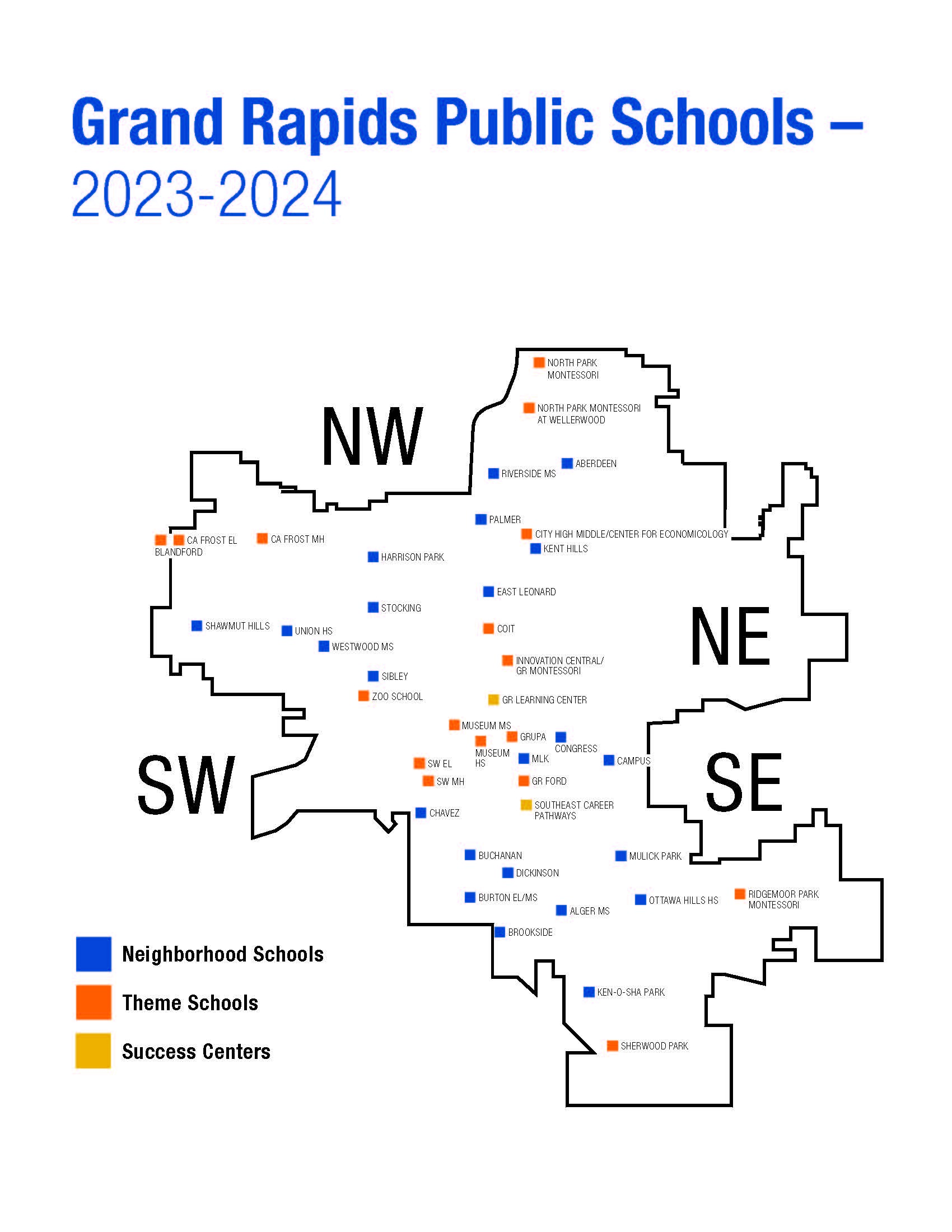 GRPS Quadrant Map before realignment