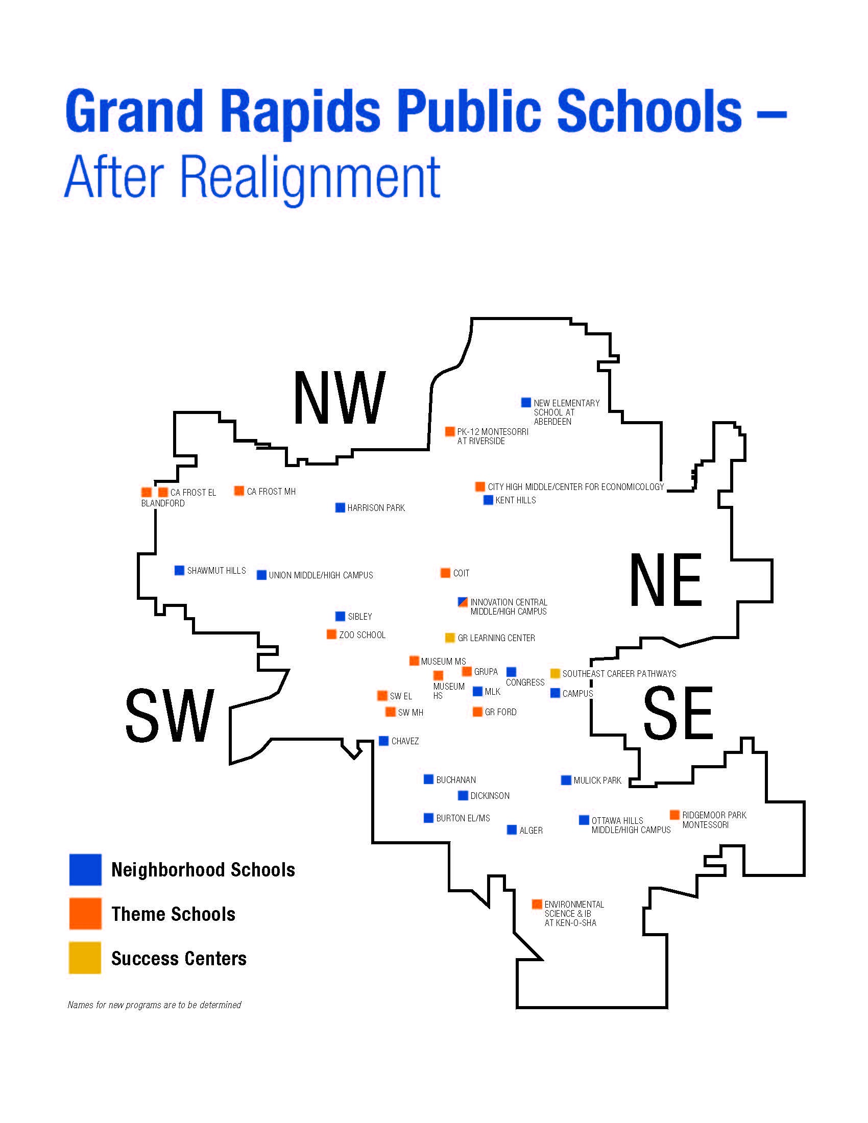 GRPS Quadrant Map - After Realignment